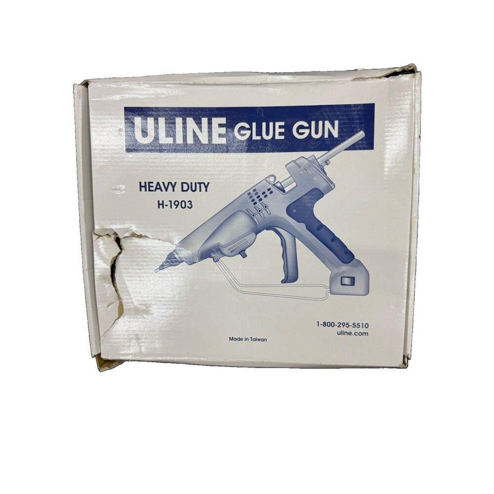 (A6) ULINE H-1903 Heavy Duty Hot Glue Gun 300W Adjustable Temperature 1/2”